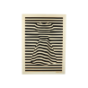 Tableau cadre personnalisable d’une silhouette en bois découpé et gravé vue de face Woodillusion