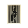 Tableau cadre personnalisable d’un visage en bois découpé et gravé vue de face Woodillusion