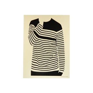 Tableau cadre personnalisable d’une silhouette en bois découpé et gravé vue de face Woodillusion