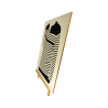 Customizable wall art frame of a silhouette in cut and engraved wood side view with easel Woodillusion