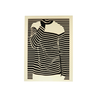 Tableau cadre personnalisable d’une silhouette en bois découpé et gravé vue de face Woodillusion