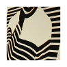 Zoom tableau cadre personnalisable d’une silhouette en bois découpé et gravé vue de profil avec chevalet Woodillusion