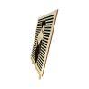 Customizable wall art frame of a silhouette in cut and engraved wood side view with easel Woodillusion