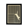 Customizable wall art frame of a cat in cut and engraved wood front view with frame Woodillusion