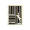 Customizable wall art frame of a cat with mouse in cut and engraved wood front view Woodillusion