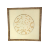 Customizable wall art frame of a Libra in cut and engraved wood front view Woodillusion