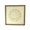 Customizable wall art frame of a Sagittarius in cut and engraved wood front view Woodillusion