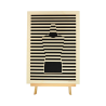 Tableau cadre personnalisable flacon en bois découpé et gravé