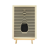 Tableau cadre personnalisable flacon en bois découpé et gravé