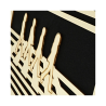 Zoom customizable wall art frame of The Beatles Abbey Road design in cut and engraved wood