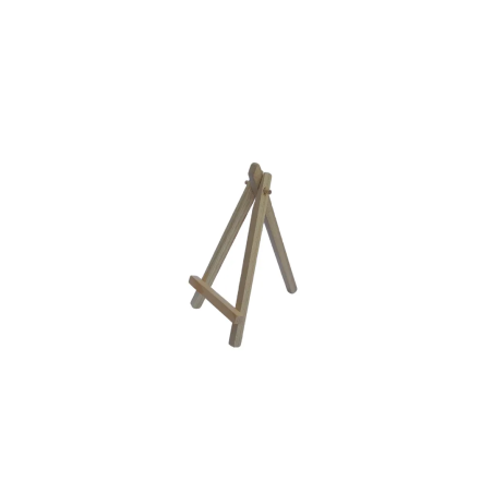 Wooden easel for customizable wall art frame 10 x 10 cm or 20 x 20 cm side view Woodillusion